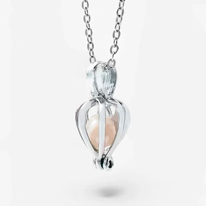 COLLIER CŒUR AVEC PERLE EN BOÎTE CADEAU - My Store