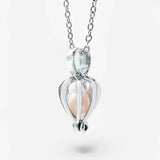 COLLIER CŒUR AVEC PERLE EN BOÎTE CADEAU - My Store