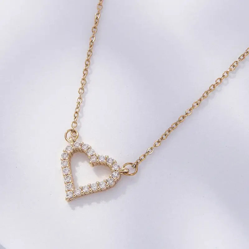 COLLIER COEUR EN CRISTAL - My Store