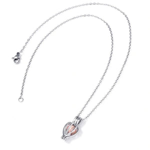 COLLIER CŒUR AVEC PERLE EN BOÎTE CADEAU - My Store