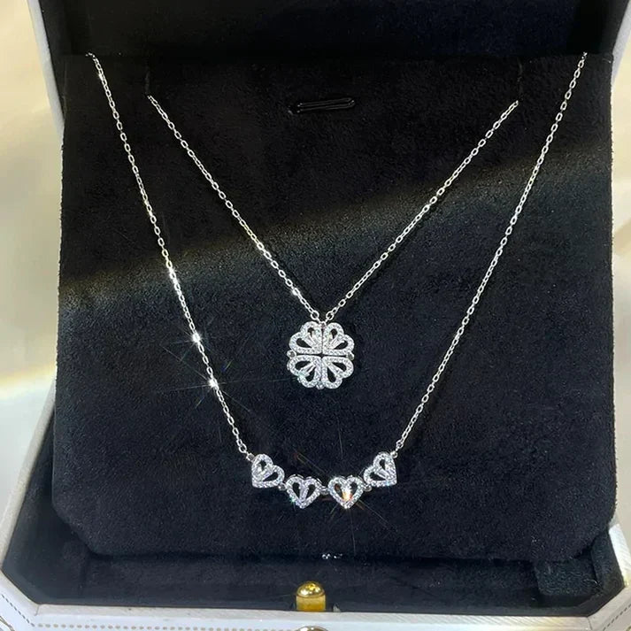 COLLIER COEUR TRÉFLE MAGÉTIQUE - My Store