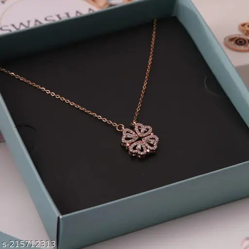 COLLIER COEUR TRÉFLE MAGÉTIQUE - My Store